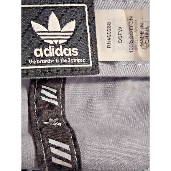 Adidas Gray Outdoor Ball Cap, 100% Cotton Made in 9-2019 & Adjustable. - Picture 3 of 4